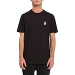 Volcom Men's Deadly Stone Modern Fit Short Sleeve Tee T-Shirt, Black, Medium