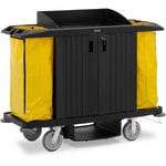 Chariot de ménage - verrouillable - 250 kg - 6 étagères - 2 sacs nylon Chariot de nettoyage Chariot de lavage