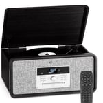 Bella Ann Chaîne hi-fi platine vinyle Radio DAB+/FM USB Bluetooth