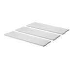 Gridlock Shelf W800 (3 pc) - White Stained Ash