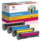 4 X Toner Cartridges Compatible With Hp Cp2025dn Cp2025 Cm2320 Cm2320n Cm2320nf