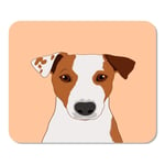 Colorful Face Jack Russell Terrier The Buddy Dog Head Home School Game Player Computer Worker MouseMat Mouse Padch