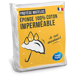 SWEET NIGHT - Protège Matelas bébé 60x120 cm | Bouclette en Coton | Alèse Imperméable et Absorbante | Respirant et Silencieux