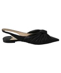 Jimmy Choo WoMens Black Leather Annabell Flat Shoes - Size 36.5 EU/IT
