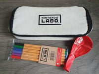 Nintendo Labo Pencil Case & Colour Pen Set - NEW OFFICIAL MERCHANDISE