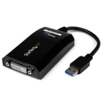 Startech USB 3.0 till DVI/VGA externt videokort, multiskärmsadapter – 2048x1152