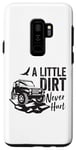 Coque pour Galaxy S9+ Vintage A Little Dirt Never Hurt, voiture tout-terrain, camion, 4x4, boue
