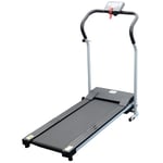 Homcom Unisex Motorised Electric Treadmill, Grey/Black, 62 x 62.5 X 119 cm