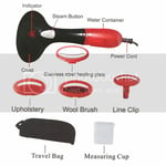 1500W Portable Handheld Clothes Steamer Travel Fast Heat-Up Fabric Steamer RED.