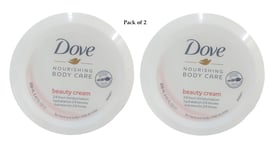 2 X Dove Nourishing Body Care Beauty Cream 250ml each (pack of 2)