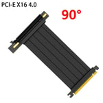 40 cm - 90 degrés - Câble'extension de carte graphique PCIE 4.0 16x Riser, à pleine vitesse, Port PCI Express, Extension de carte graphique blindée