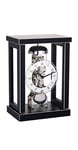 Horloge de table Hermle 23056-740791 au design puriste, noire, 28,80 x 40,29 x 40,10 cm.