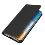 BRAND SET Case for OPPO Find X2 Lite Wallet Case Flip Cover PU leather+TPU Material Protective Cover with Bracket Function Card Slot/Invisible Magnetic Buckle Suitable for OPPO Find X2 Lite-Black