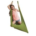 YANFEI Kids Swing Toy Set Therapy Hammock Hanging Chair Home Room Indoor Games Sensory Toys For Autism Kids (Color : GREEN, Size : 150X280CM/59X110IN)