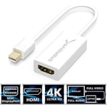 Sabrent Mini DisplayPort (Thunderbolt 2) vers Adaptateur HDMI [support 4K en plaqué or] (DA-MDHA)