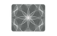 Spiral Flower Art Mouse Mat Pad - Retro Drawing Mum Auntie Computer Gift #15694