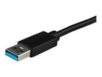 StarTech.com Adaptateur USB vers HDMI - Carte graphique externe - USB 3.0 - Slim - 1080p - Adaptateur multi-écrans - Câble adaptateur - Conformité TAA - USB type A mâle pour HDMI femelle - 19 cm - noir - support 1080p - pour P/N: HDDVIMM3, HDMM12, HDM