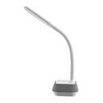 PLATINET LED bordslampa 18W med Bluetooth-högtalare - Vit/grå