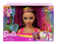 Barbie Totally Hair Neon Rainbow Deluxe Styling Head New with Box
