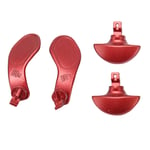 (Red)4pcs Game Controller Back Paddles For PS5 Edge Controller Replacement