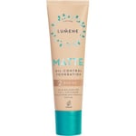 Lumene Matte Oil-Control Foundation SPF20 Medium Täckande foundation 30 ml