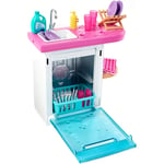 Barbie Indoor Furniture Set Kitchen Dishes Washing Accessories Gift toddler