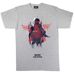 Call of Duty Black Ops Cold War Winged Soldier T-Shirt, Adults, S-5XL, Heather Grey, Official Merchandise
