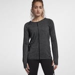 WOMENS NIKE HYPERCOOL LONG SLEEVE RUNNING TOP SIZE M (889631 010) GREY/ BLACK