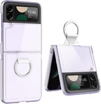 För Samsung Galaxy Z Flip3 5G Luxury Shockproof Pure Transparent Clear Case
