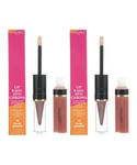 Lancome Womens Lip Kajal Duo Chroma Lipstick + Gloss 5.6ml - 10 Pure Brown x 2 - One Size