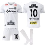 2024-2025 Santos FC Barn Vuxen Tröja Fotbollströja med Strumpor No.10 Neymar 28