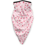 None Branded Cute Valentines Day Pink Muitifunctional Face Bandanas Uv Resistence Headwear Elastic Scarf