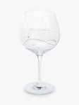 Dartington Crystal Personalised Glitz Gin and Tonic Copa (Single) Glass, 610ml, Palace Script Font