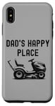 iPhone XS Max Dad's Happy Place Funny Lawnmower Father's Day Dad Jokes Case
