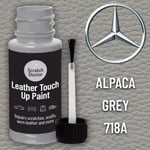 MERCEDES ALPACA GREY 718A Leather Touch up Car Seat Repair Paint