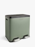 John Lewis 2 Section Recycling Bin, with Handles, 40L