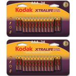 Kodak Aaa Batteri 48-pack Lr03 Alkaliska Batterier 1.5v Alkaline