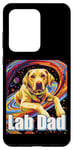 Coque pour Galaxy S20 Ultra Lab Dad Labrador Retriever Père coloré Spacey Jaune