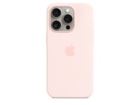 Apple Silicone Light Pink Case with MagSafe for Apple iPhone 15 Pro (Fyndvara)