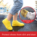 Waterproof Shoe Cover Silicone Unisex Shoes Protectors Rain Boot 1(yellow S)