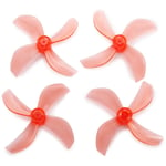 NewBeeDrone Azi Quad-Blade Micro Props - Red (4)