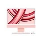 24 inch iMac with Retina 4.5K display: Apple M3 chip with 8-core CPU and 8-core GPU w/2 Ports 256GB SSD - Pink