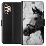 Samsung Galaxy A13 Musta Lompakkokotelo Marmor med häst