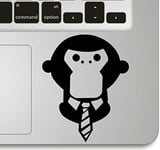 VATI Leaves Removable Suit Monkey Suit Humor Handmade Partial Art Skin Cool Design Vinyl Decal Sticker for Trackpad Keypad Of Apple Macbook Pro Air Mac Laptop