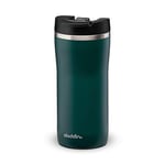 Aladdin Barista Mocca Thermavac Leak-Lock Stainless Steel Thermos Travel Mug for Hot Drinks 0.35L Basil Green – Keeps Hot for 3 Hours - BPA-Free Reusable Coffee Cups - Leakproof - Dishwasher Safe