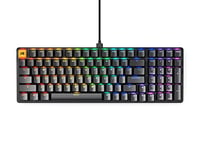 Glorious Gaming GMMK 2 Full Size (96%) - Mechanical Gaming Keyboard, Aluminium Frame, Customizable, Doubleshot Caps, Fox Switch, Button by RGB, German QWERTZ Layout - Black