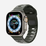 Silikonrem för Apple Watch Band 49mm 44mm 45mm 40mm 41mm 42mm 38mm Ultra 2 Sport Armband iwatch Series 9 8 7 6 5 s