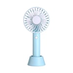 Usb Mini Fold Fans Electric Portable Hold Small Fans Originality Small Household Electrical Appliances Desktop Electric Fan 208x95x68mm-Blue