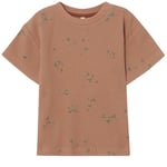 garbo&friends Mönstrad Våfflad T-shirt Sorrel Chestnut | Rosa | 122/128 cm