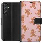 Samsung Galaxy A35 Svart Plånboksfodral Pepparkaksgubbe